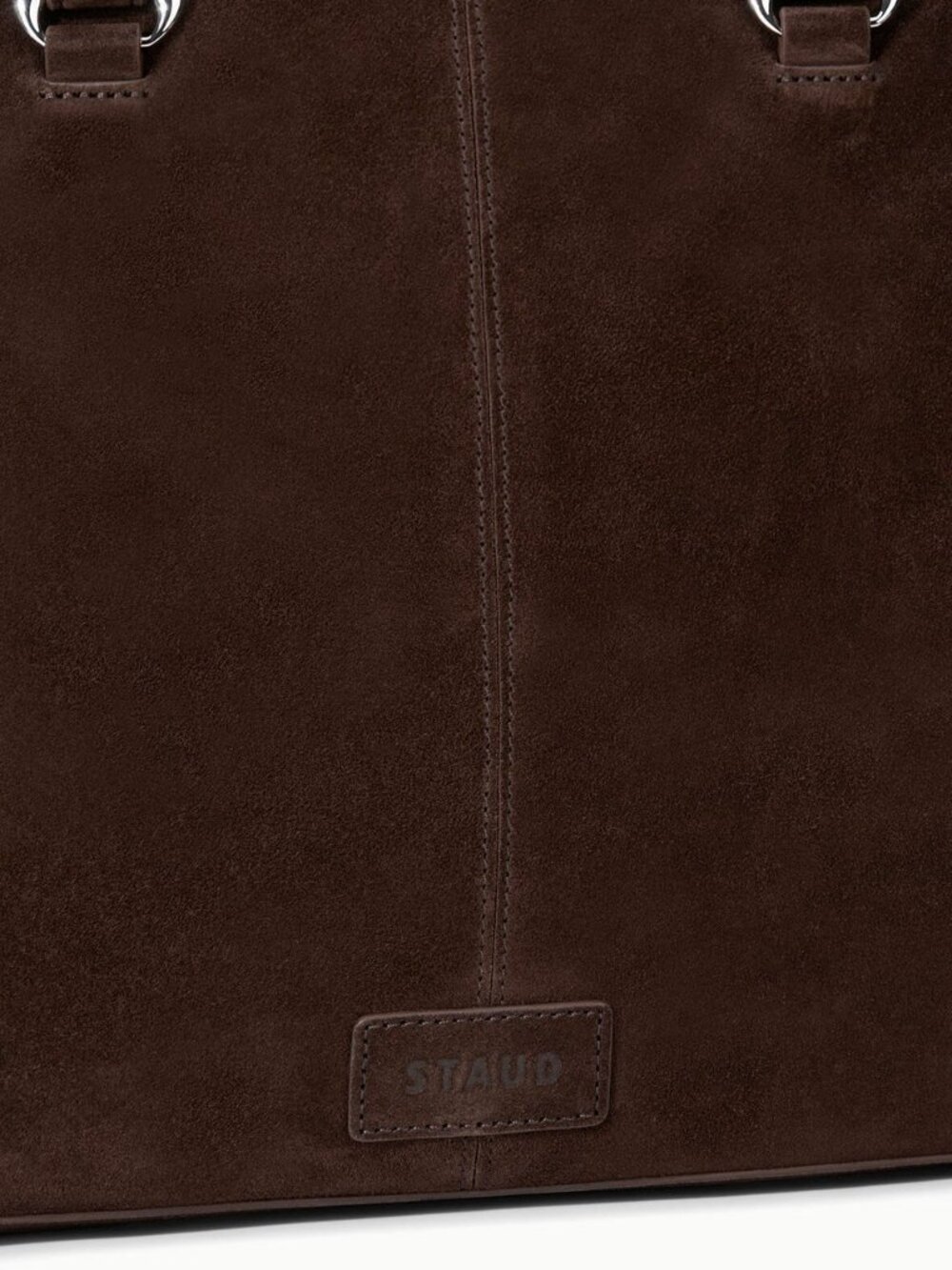 Staud Hester Satchel in Espresso Suede - Picture 4 of 13
